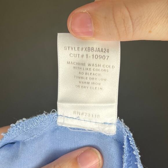 David Dart Blue Sleeveless Top - Size 2X - Excellent Condition - Picture 5 of 6